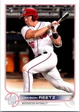 2022 Topps Series 1 Jakson Reetz Rookie Washington Nationals #61