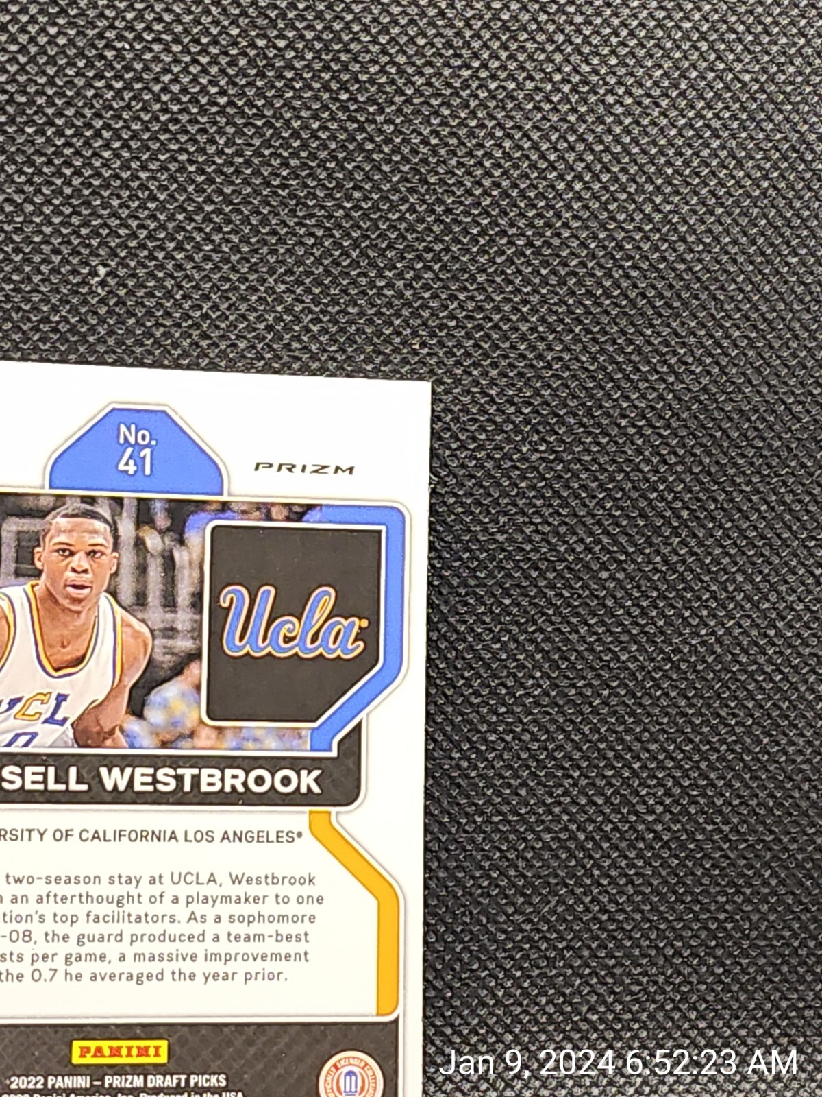 2022-23-panini-prizm-draft-picks-green-prizm-41-russell-westbrook