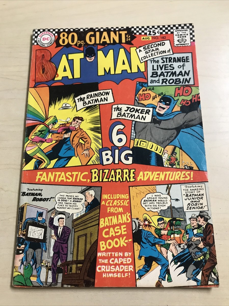 80pg. GIANT BATMAN #182 (5.5-6.0) The Joker Batman/RAINBOW BATMAN