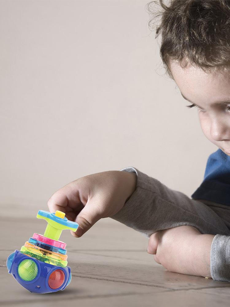 Spinning Top Toy Toddler LED Shining Music Spinner Toy Light Up Spinning Tops eBay
