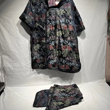 double peach xxl global fashion short sleeve two piece Cardigan asian print