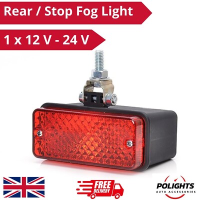 Red Rear Fog Light Bulb 12V/24V Stop Lamp For Truck Trailer Bus Car – E/CE Approved