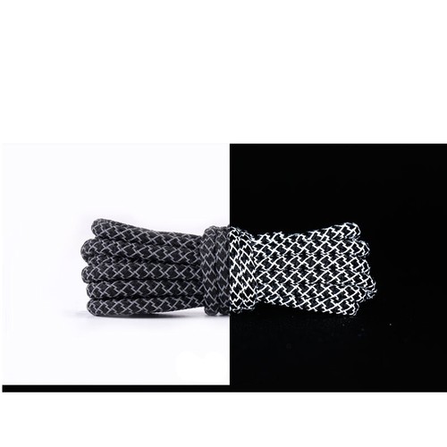 Reflective Coloured Round Shoelaces Trainer Shoe Laces 4 Length - 16 Colours - Picture 11 of 26