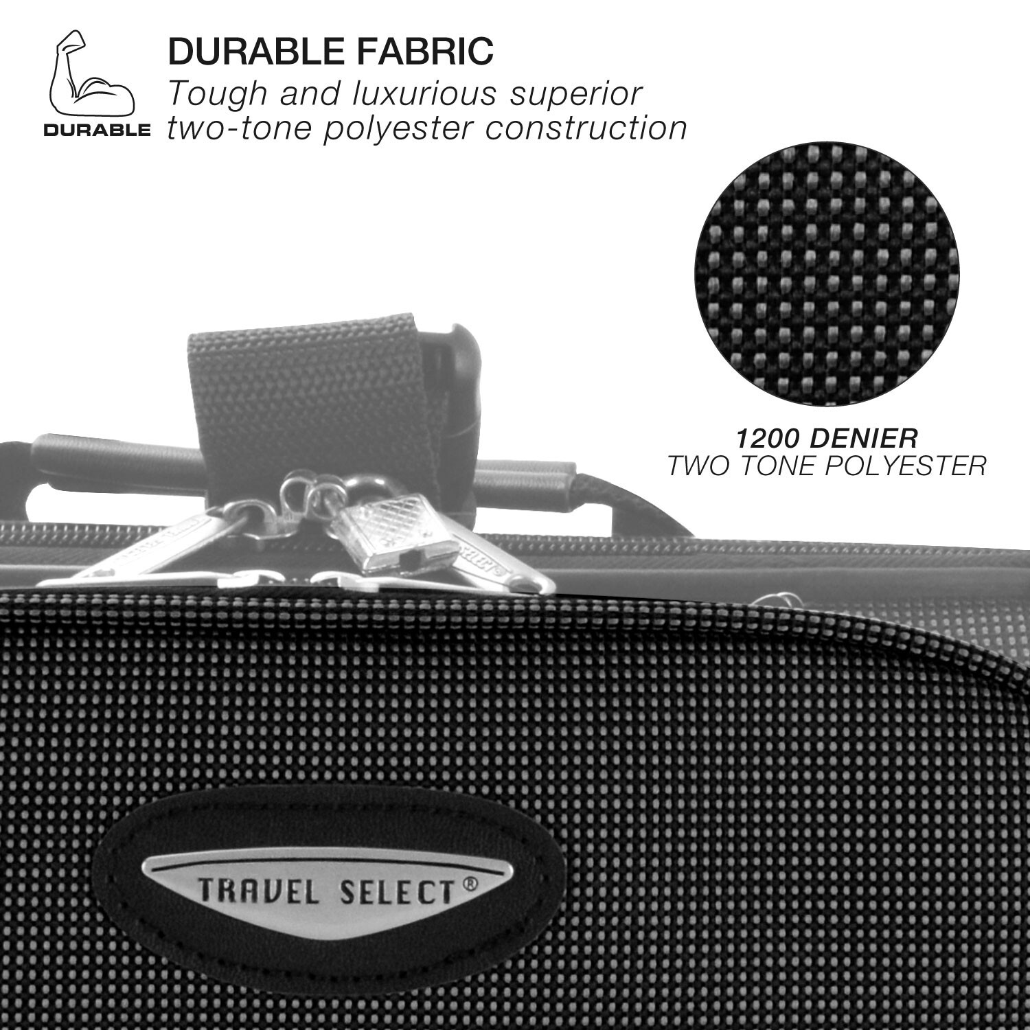 Travel Select Amsterdam Expandable Softside Rolling Upright 25" Medium Luggage