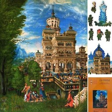 Wooden Jigsaw Puzzle for Adults by FoxSmartBox - 303 Pcs -Susanna and the Elders