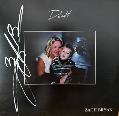 ZACH BRYAN Signed Autographed DEANN Vinyl Album LP Country Beckett