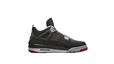 Air Jordan 4 ブラック/グレー/レッド　ブレッド エアジョーダン4 ブレッド 伝説的カラーが2019年復刻！ブラック