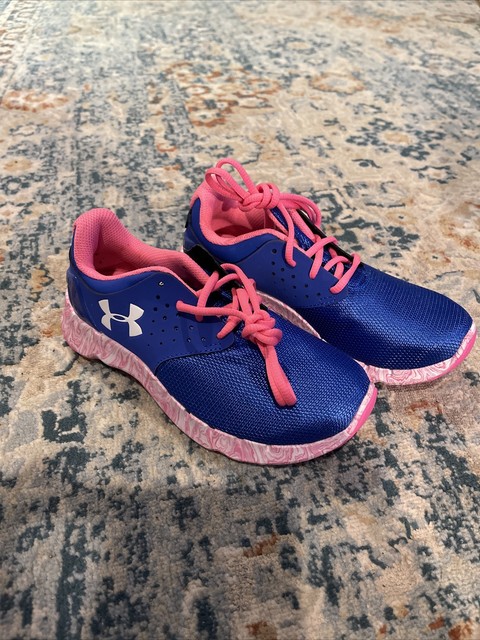 pink and blue under armour shoes
