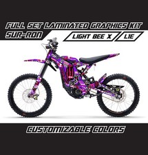Sur Ron Light Bee X Violet Pink Stickerbomb Decals Stickers Wrap Graphics Kit