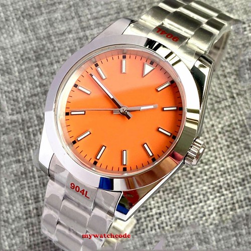 Reloj automático para hombre 36 mm BLIGER verde esfera negra cristal de zafiro NH35A PT5000 - Imagen 15 de 25