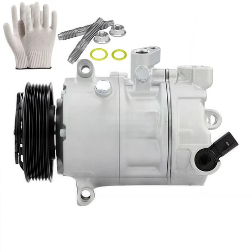 A/C AC Compressor for 2004-2017 2018 Audi A3 VW Jetta CC GTI Passat 1.8L 2.0L - Picture 3 of 3