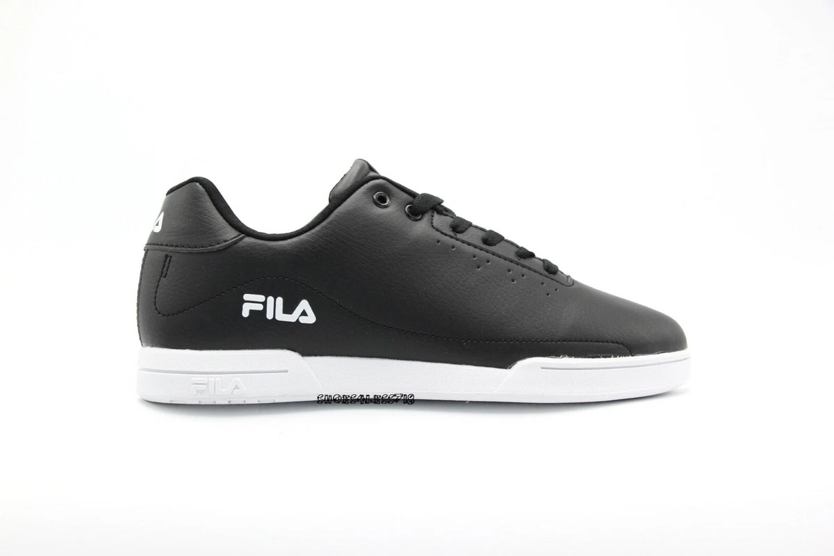 NEW MENS FILA CLASSIC WISTERIO BLACK LOW CUT TENNIS LACE UP SNEAKERS | eBay