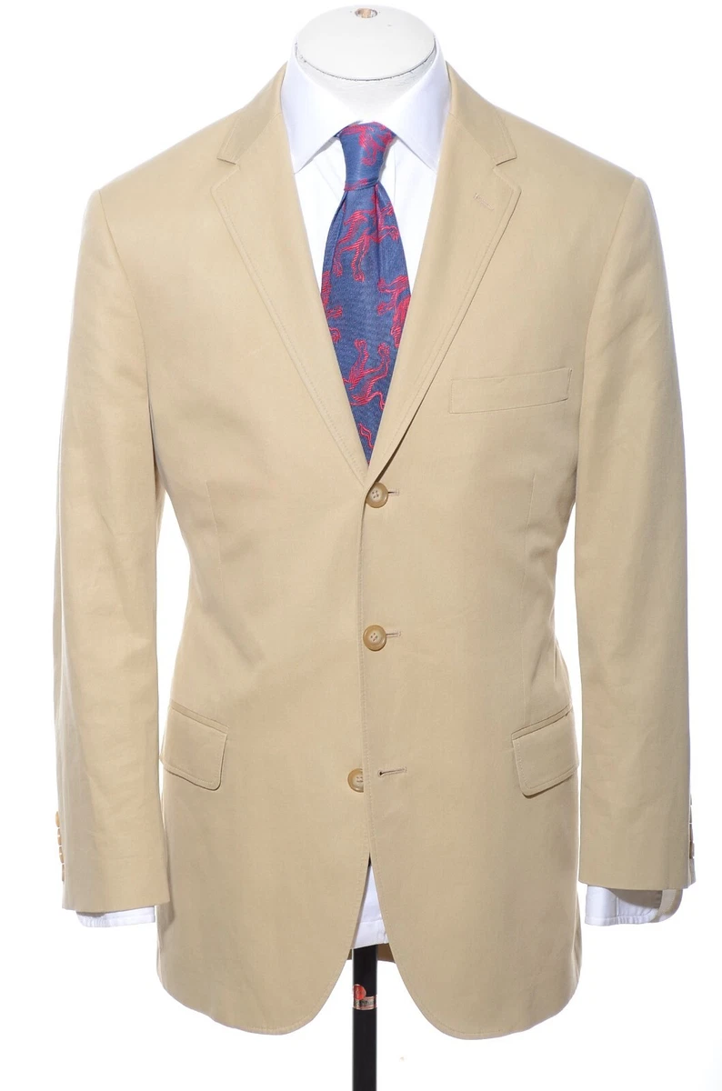 Khaki Cotton Sports Coat