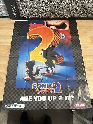 Pôster Sonic The Hedgehog 2 Sega Genesis Mega Drive 29,7x42