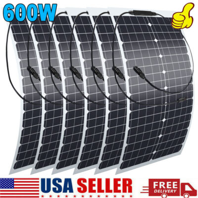 Semi-Flexible Mono Solar Panel 1500W for RV Roof Boat Cabin Van Uneven Surfaces