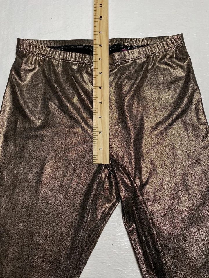 Leggings discoteca dorados Material Girl para mujer talla pequeña Foto 4 de 4