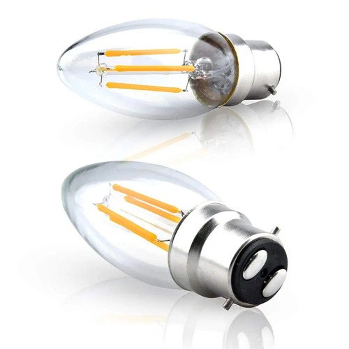 Melery B22 Led Candle Light Bulb 4W C35 Not Dimmable Warm White 2700K Cold 6500K - Picture 8 of 13