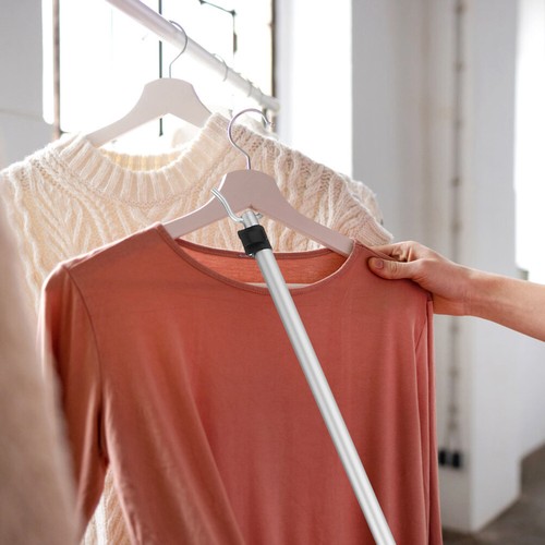 Bastone retrattile per palo abbigliamento creativo con gancio asta stendibiancheria retrattile - Foto 4 di 11