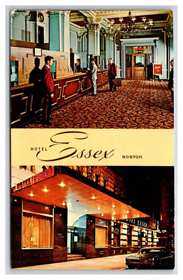 Massachusetts Boston Hotel Essex UNPOSTED official advertisement 70s | eBay