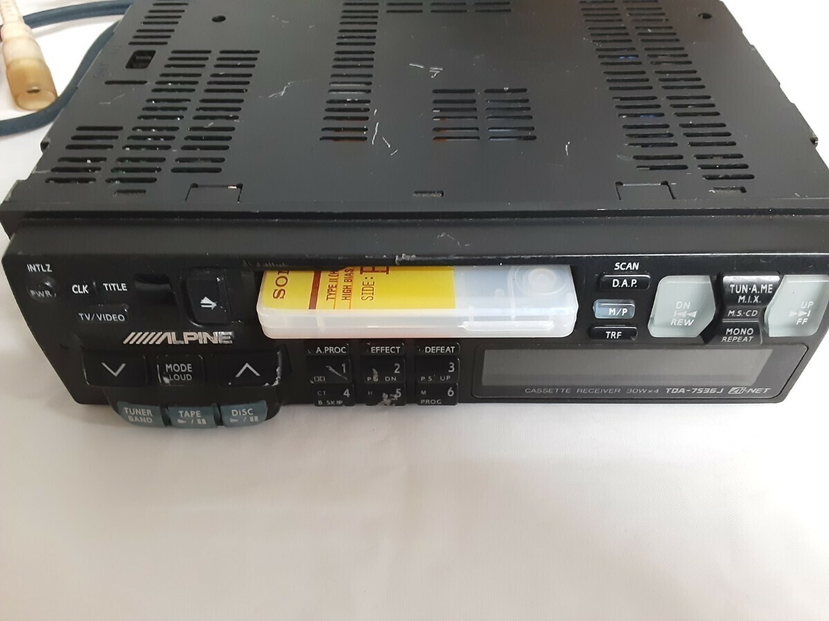 未開封　リブロ/Doytena 2000 胎動DJ　TONKremix Alpine TDA-7536J Cassette Deck Car Audio Vintage JDM Untested