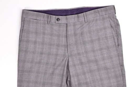 Ted Baker Endurance Jay CT Gray Plaid Suit 42R Pants 37x32 - Picture 12 of 18