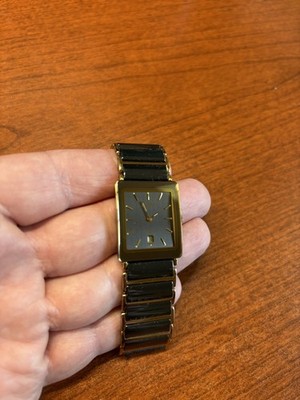 Rado DIASTAR 160.0281.3N  Black Dial Ceramic Date Quartz Mens Watch