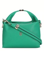 TOMMY HILFIGER Courtside Green Leather Shoulder Bag Brand New And Very RARE
