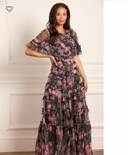 Needle and Thread Rose Vine Round Neck Gown UK Size 10
