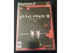 FATAL FRAME II CRIMSON BUTTERFLY 2003 PLAYSTATION 2 PS2 CIB REG CARD TECMO RARE