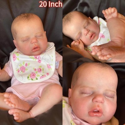 20 Zoll Alexis Reborn Baby Puppe handbemalte Haare lebensecht Newborn Babypuppe