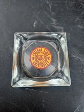 50's Vintage Unused Arizona State University Sun Devils Ashtray 4 Inch GLASS