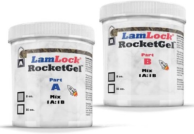 LamLock RocketGel 25 Minute Professional Epoxy Countertop Kit for Clear 