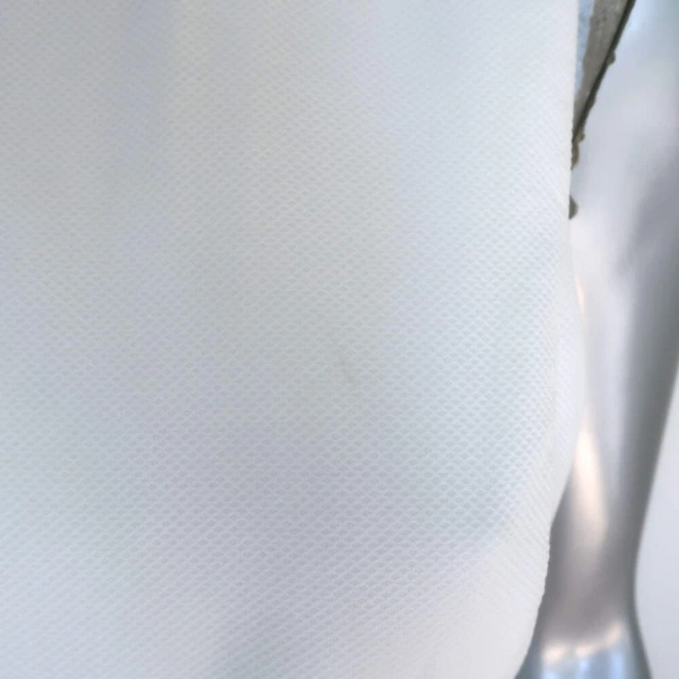 Vestido Stella McCartney Corte Espalda Asimétrico Midi Blanco Algodón Piqué Talla 42 Foto 2 de 4