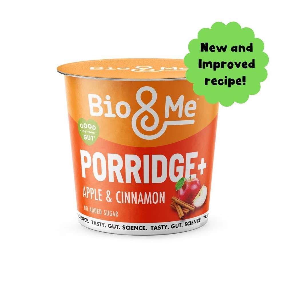 Bio&Me Apple & Cinnamon Gut Loving Porridge Pot 65g - 4 Pack