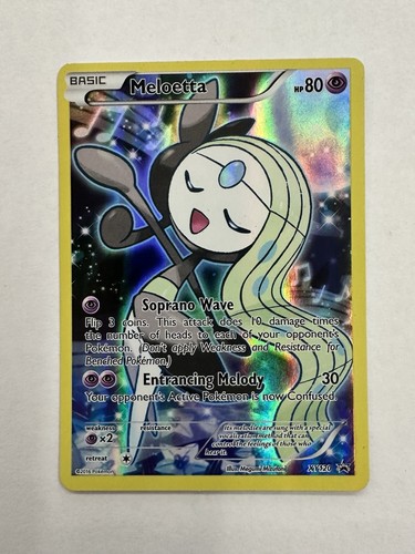 Pokemon TCG Meloetta XY120 XY Black Star Promo Holo Rare LP 2016