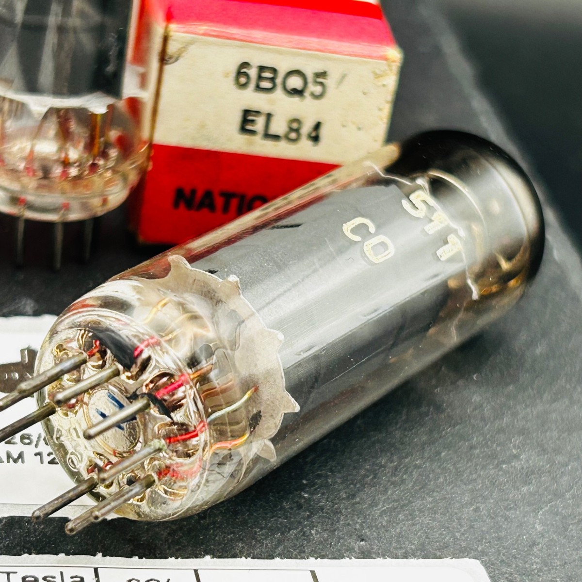 4x Tesla EL84 / 6BQ5 Vacuum Tubes – Tested – Vintage Audio Power