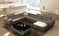 Eckcouch Ecksofa Wohnlandschaft Eckgarnitur Polster Sofa Uform Ledersofa Couch