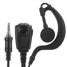 G-Shaped Walkie Talkie Headset Waterproof Earpiece for ICOM IC-M33 M25 M34 Radio