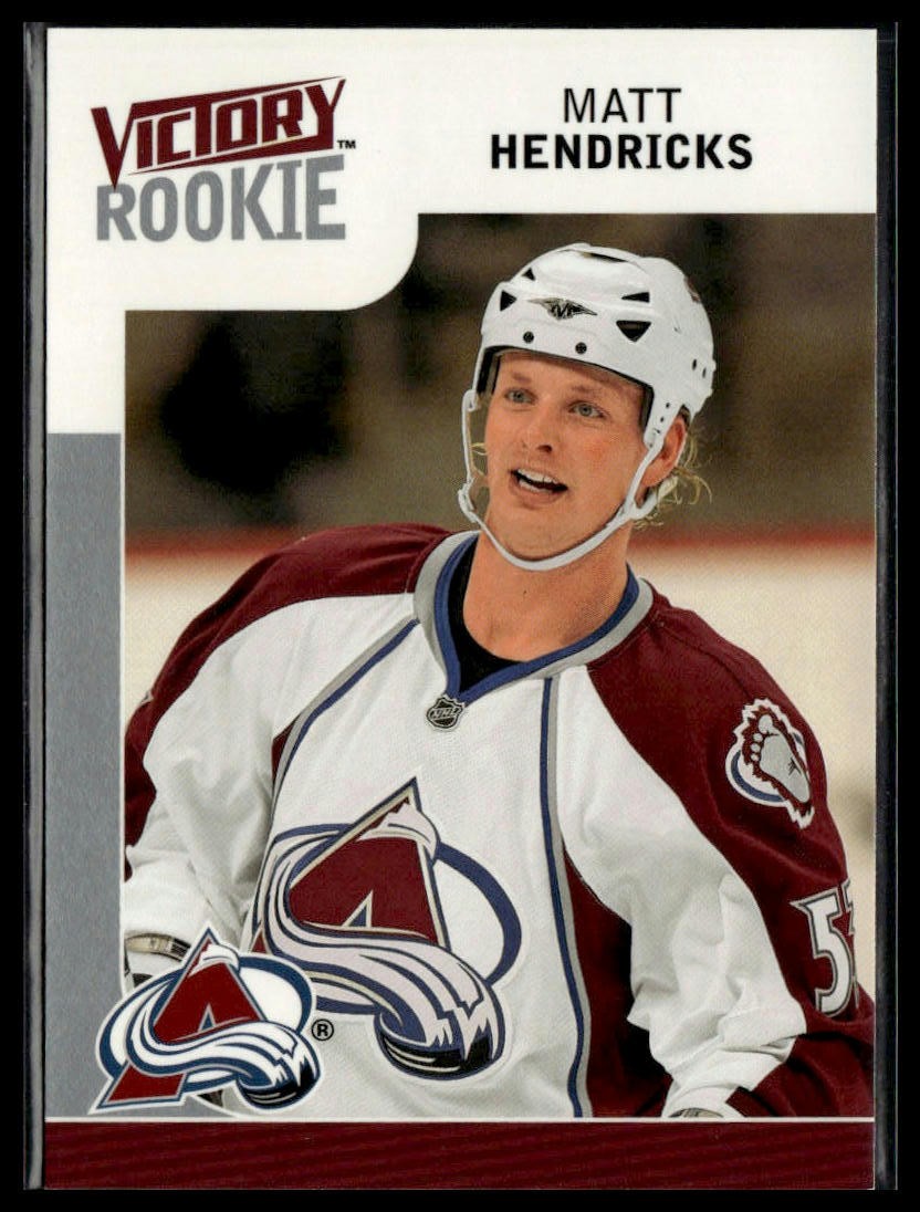 2009-10 Upper Deck Victory #248 Matt Hendricks RC Colorado Avalanche