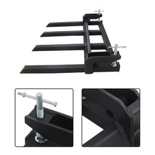 42" Clamp on Debris Fork for Loader Bucket Skid Steer Tractor Universal 2500lbs