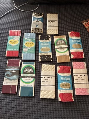 Wrights & Boiltex Bias Tape, Rick Rack, Seam Binding