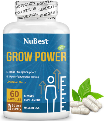 Grow Power - Support Healthy  Bone Growth, Bone Strength & Immunity for Age 10+