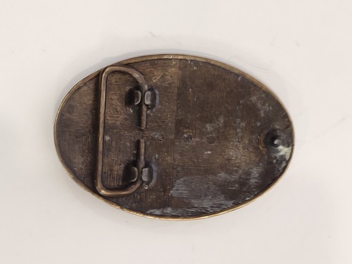 Vintage American Belt Buckle. Solid Brass Made In USA - Picture 4 of 6