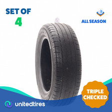 Set Of 4 Used 22560r18 Michelin Primacy Tour As 100h - 632 Set Of 4 Used 22560r18 Michelin Primacy Tour As 100h - 632