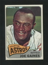 #594 JOE GAINES, Astros - 1965 Topps: NM, o/c, -1/16" L/R, pack fresh 222148e