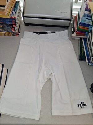 TRACE Women's Athletic Compression Shorts Solid WHITE S 18/20 softball PADDED