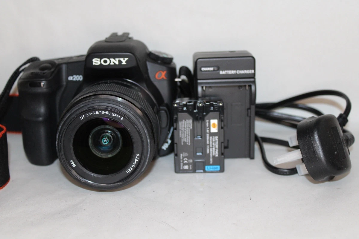 Sony A200 Avec Objectif 18-70 Mm - 10,2 MP - Chargeur Et Batterie Inclus - Occasion