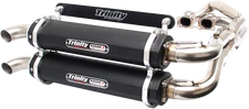 TRINITY RACING Stage Fits 5 Dual Exhaust - Black TR-4119D-BK