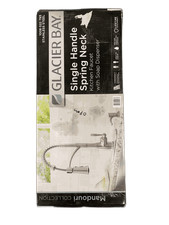 Glacier Bay Single Handle Pull Down Kitchen Faucet w/ Soap Dispenser in Steel