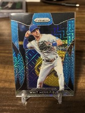 2019 Panini Prizm Blue Mojo Prizm #87 Whit Merrifield card, #049/399